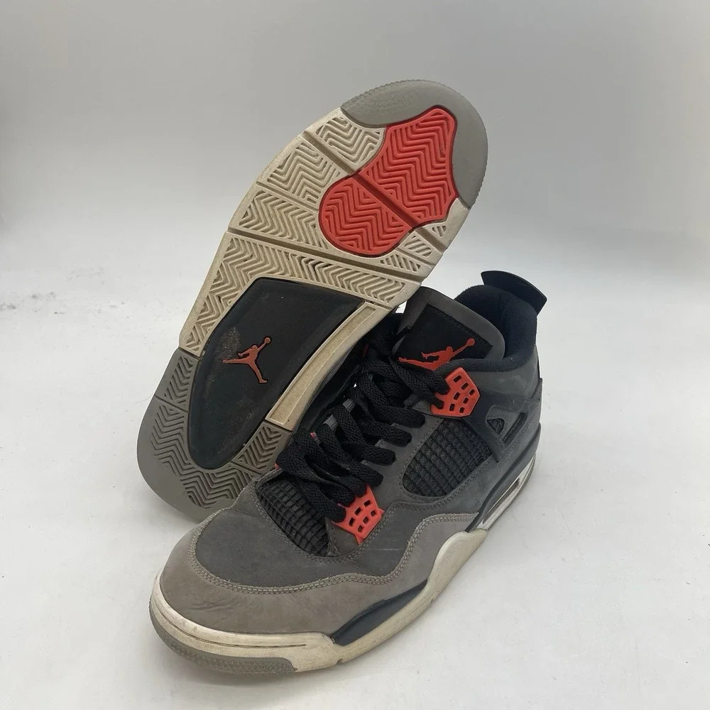 Jordan 4 Infrared Shoes Mens Size 11 Black Red Sportswear Y2K